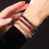 Garnet | Faceted Prisma Bracelet